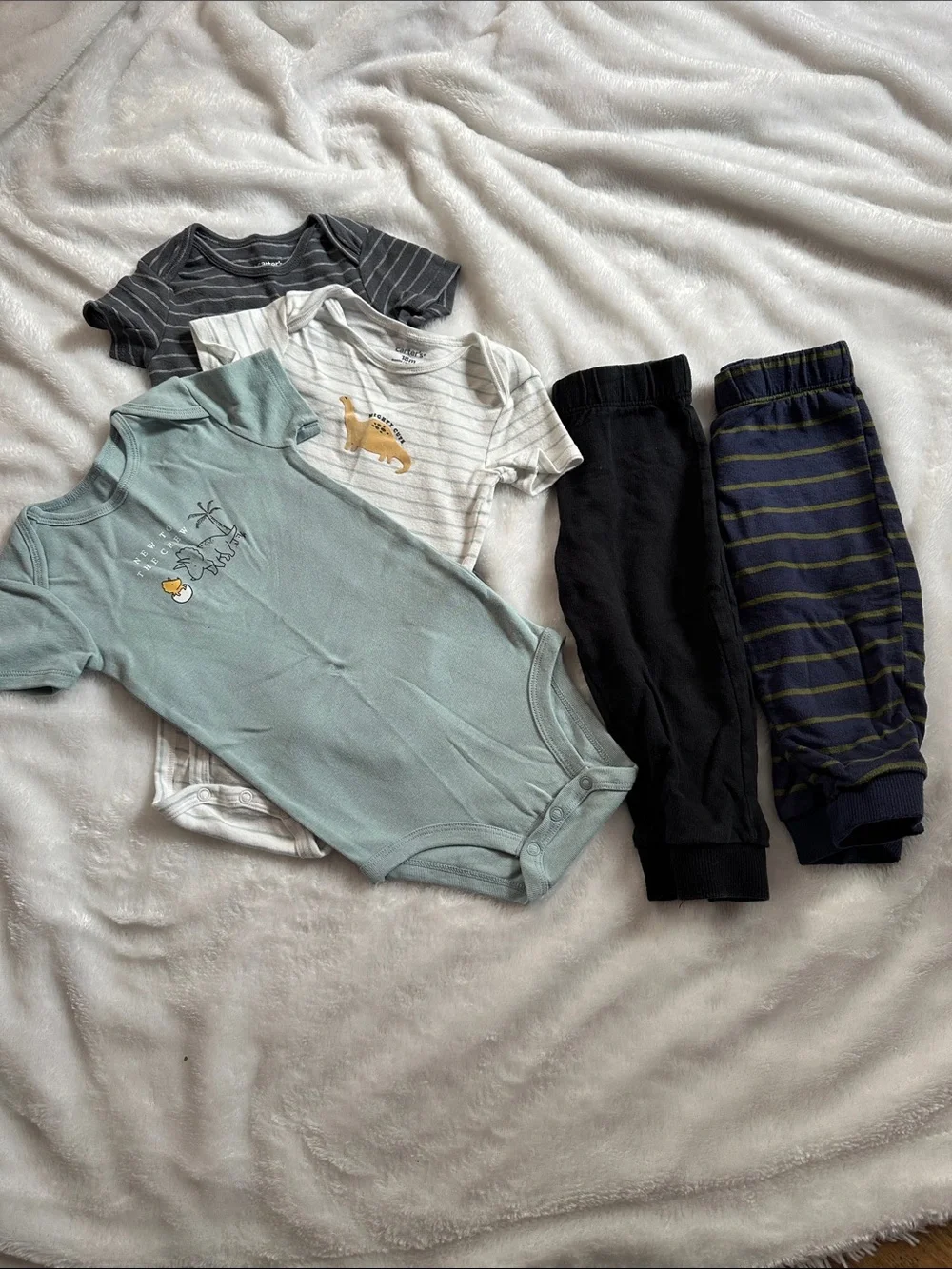 Carters 18M Boys Lot Onesies and Pants